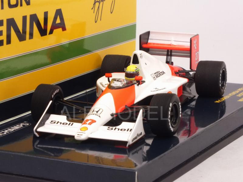 McLaren MP4/5B Honda Winner GP USA 1990 Ayrton Senna World Champion by minichamps