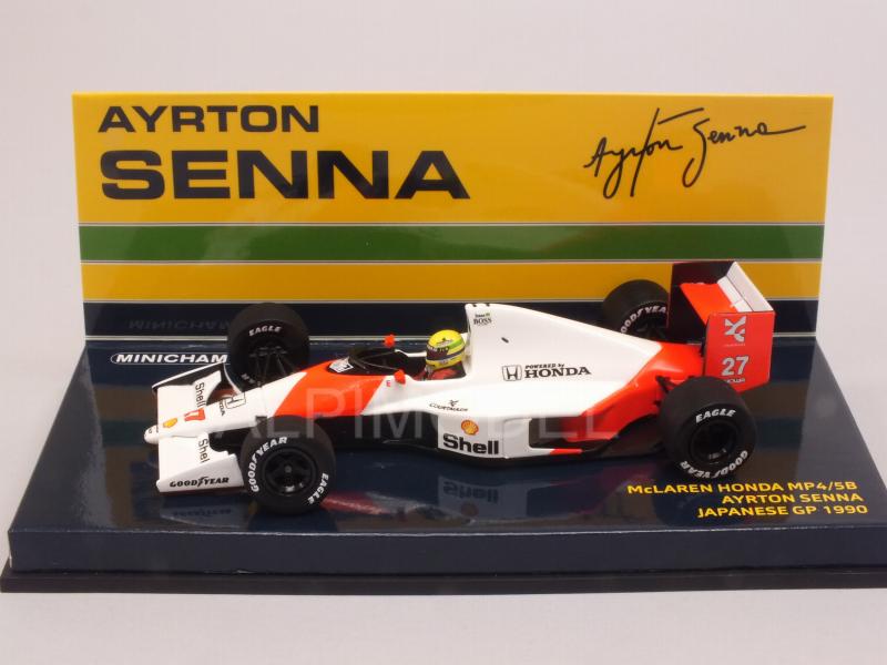 McLaren MP4/5B Honda #27 GP Japan 1990 Ayrton Senna World Champion - minichamps