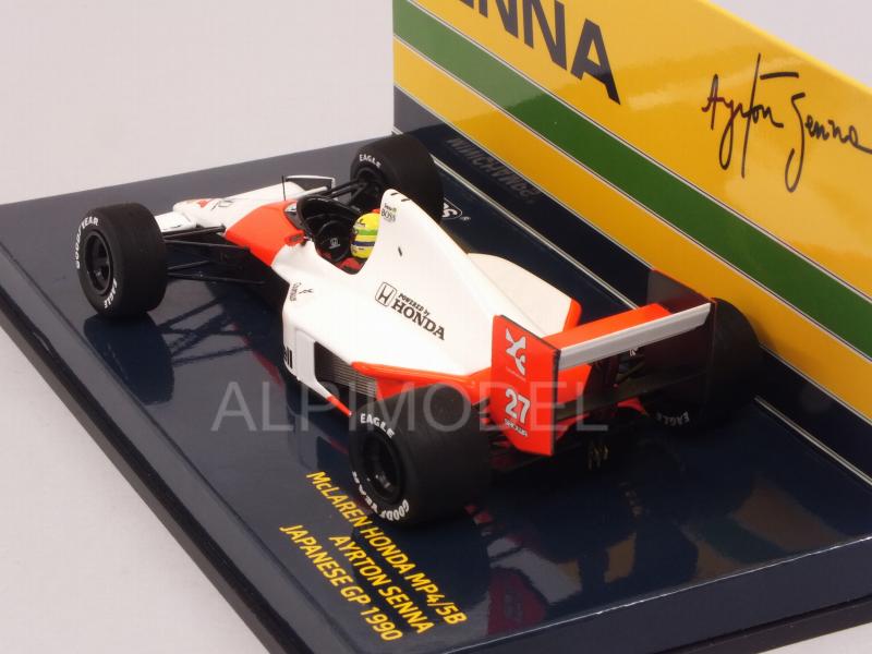 McLaren MP4/5B Honda #27 GP Japan 1990 Ayrton Senna World Champion - minichamps