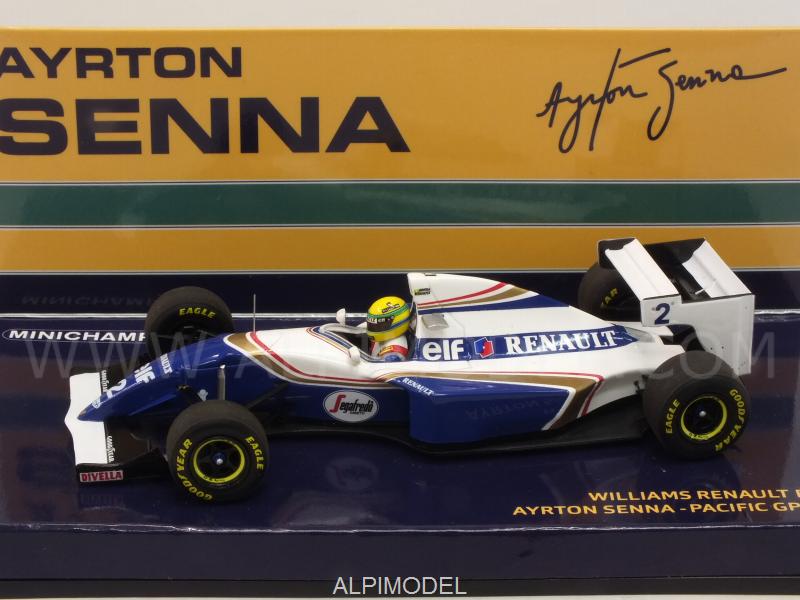 1:43 1994, Williams Renault FW16, Ayrton Senna Pacific GP Modellauto Minichamps 547940202,1 cm