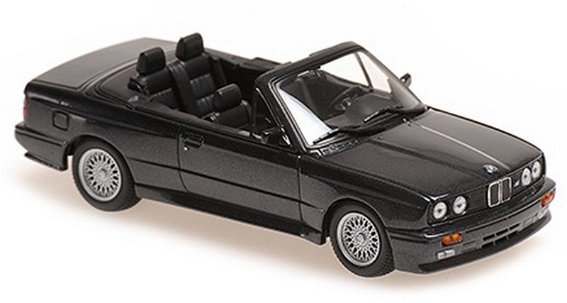 BMW M3 Cabriolet (E30) 1988 (Black Metallic) by minichamps