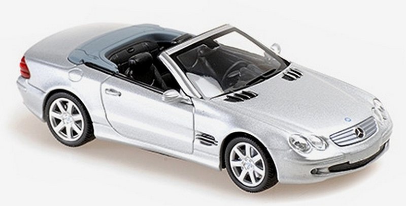 Mercedes SL-Class (R230) 2001 (Silver)  'Maxichamps' Edition by minichamps
