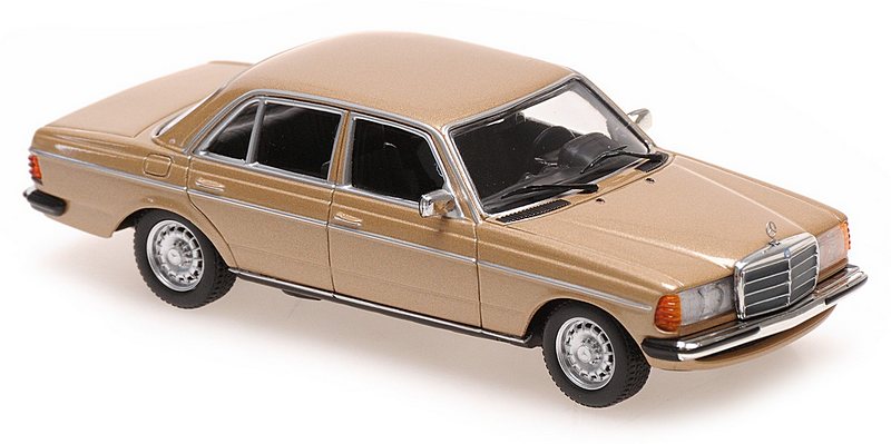 Mercedes 230E (W123) 1982 (Gold Metallic) 'Maxichamps' Edition by minichamps