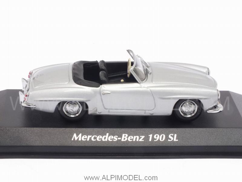 Mercedes 190 SL W121 1955 (Silver)  'Maxichamps Collection' - minichamps