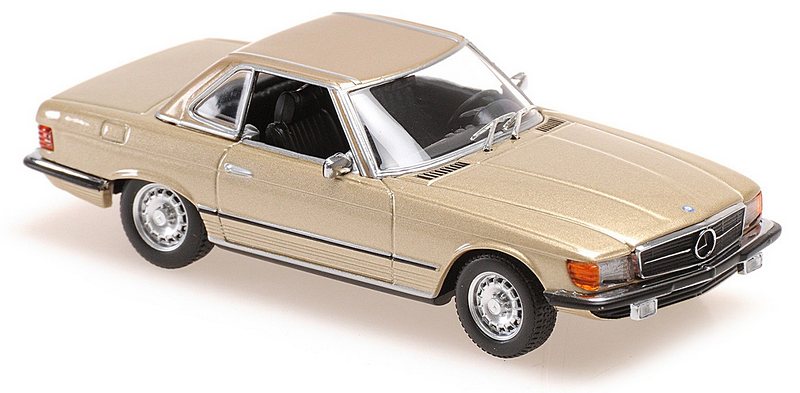 Mercedes 350 SL Cabriolet Hardtop (R107) 1974 (Gold)  'Maxichamps' Edition by minichamps