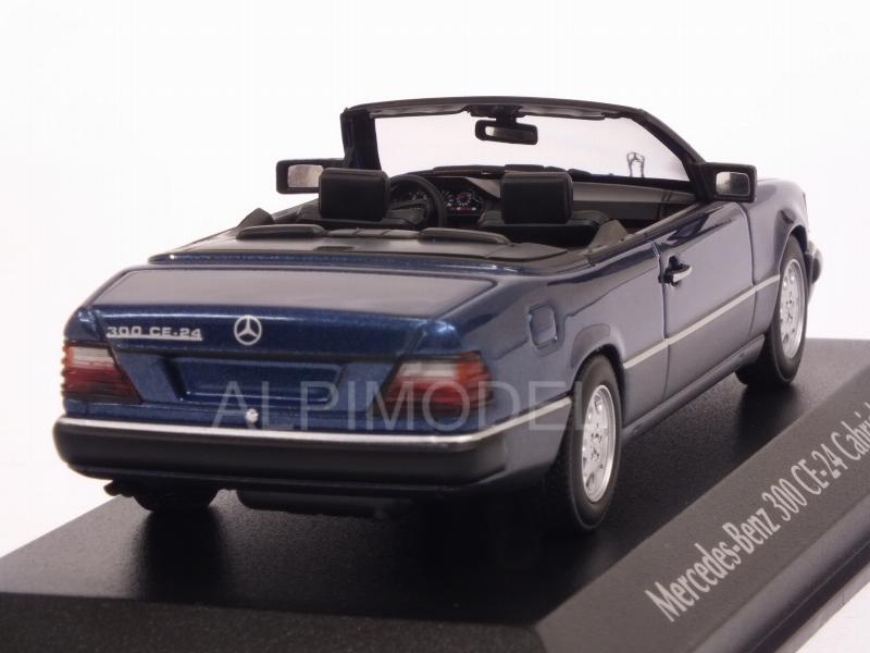 Mercedes 300 CE-24 Cabriolet 1991 (Blue Metallic) 'Maxichamps' Edition - minichamps