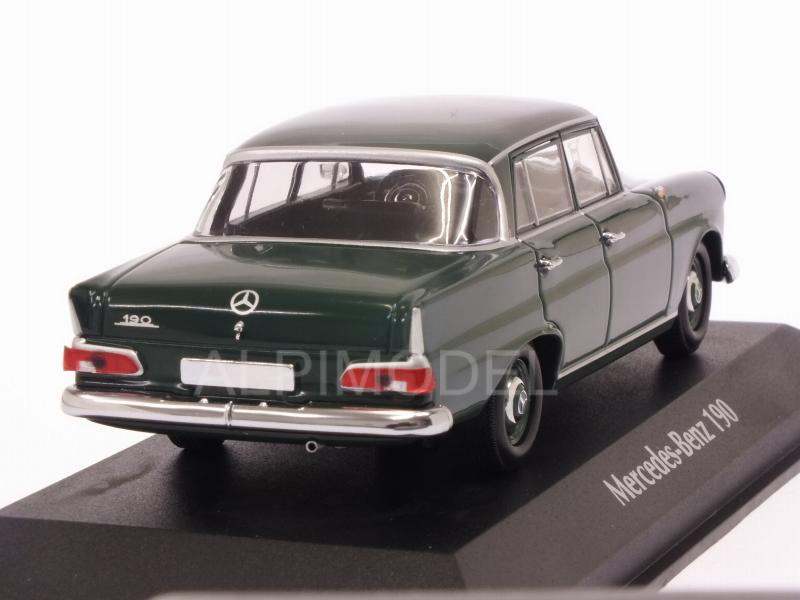 Mercedes 190 1961 (Dark Green)  'Maxichamps' Edition - minichamps