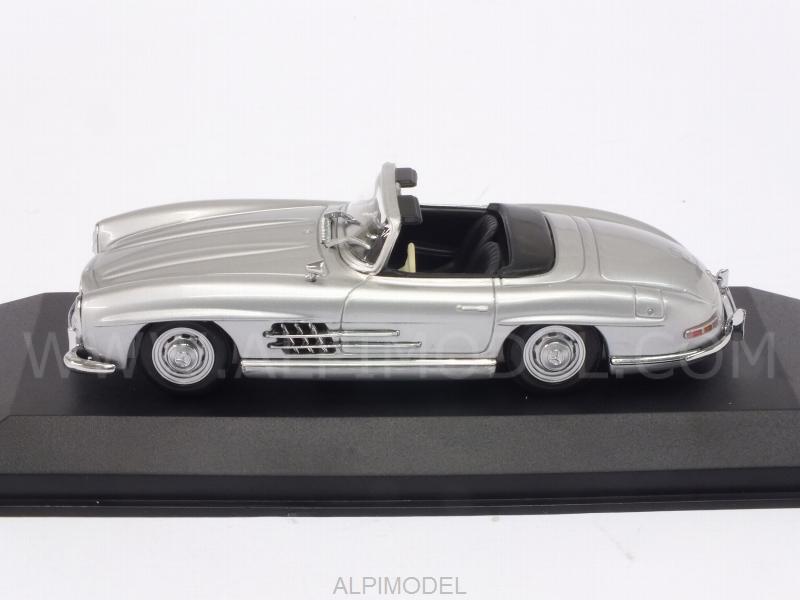 Mercedes 300 SL Roadster (W198ii) 1955 (Silver) 'Maxichamps' Edition - minichamps