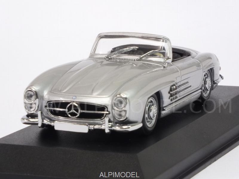 Mercedes 300 SL Roadster (W198ii) 1955 (Silver) 'Maxichamps' Edition by minichamps