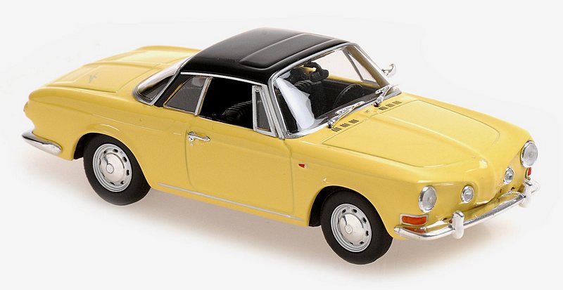 Volkswagen Karmann Ghia 1600 (Yellow/Black)  'Maxichamps' Edition by minichamps