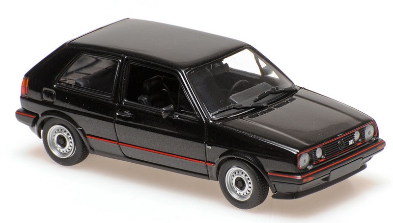 Volkswagen Golf GTI 4-door 1985 (Black Metallic) 'Maxichamps' Edition by minichamps