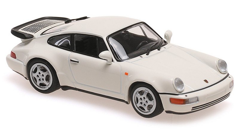 Porsche 911 Turbo (964) 1990 (White) 'Maxichamps' Edition by minichamps