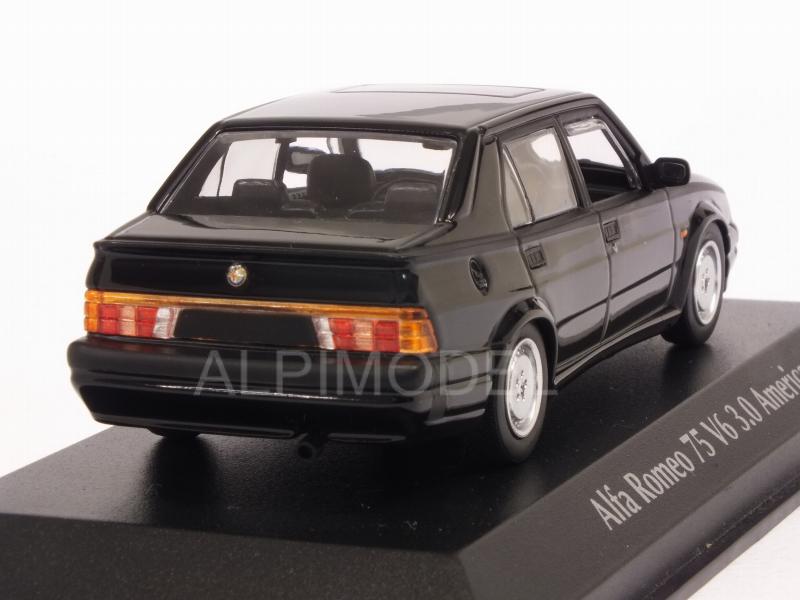 Alfa Romeo 75 V6 3.0 America 1987 (Black)  'Maxichamps' Edition - minichamps