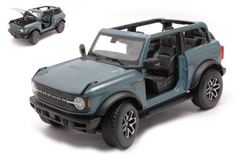 Ford Bronco Badlands No Door 2021 (Light Blue) by maisto