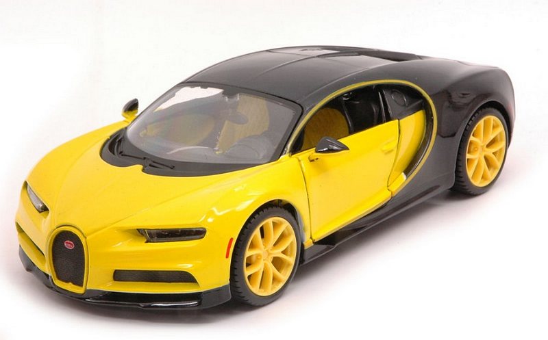 Bugatti Chiron 2018 (Yellow/Black) by maisto