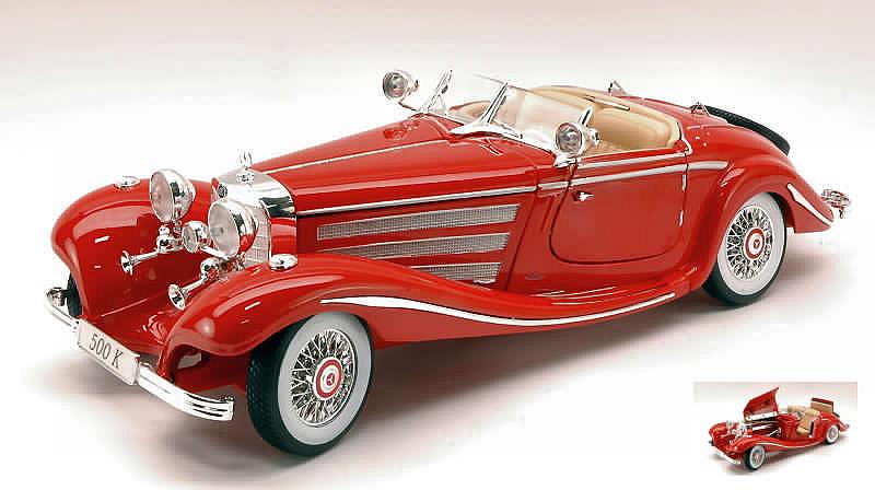 Mercedes 500K Type Special Roadster 1936 (Red) by maisto