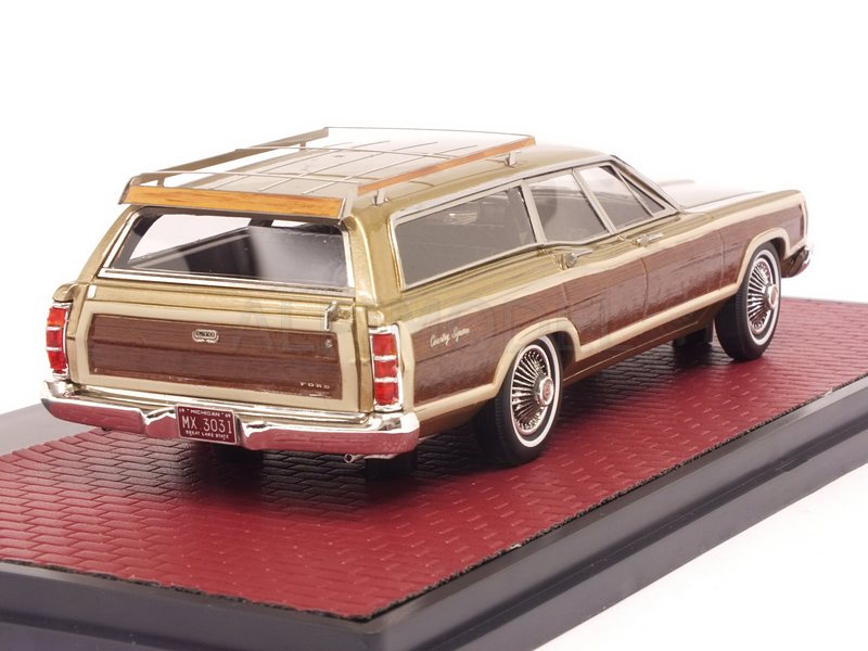 Ford LTD Country Squire 1969 (Gold Metallic/Brown) - matrix-models