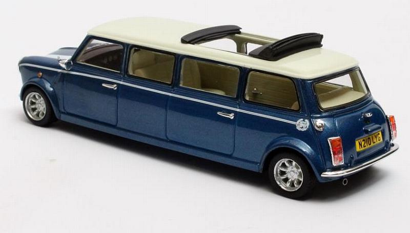 Mini Cooper Limousine 1990 (Blue) - matrix-models