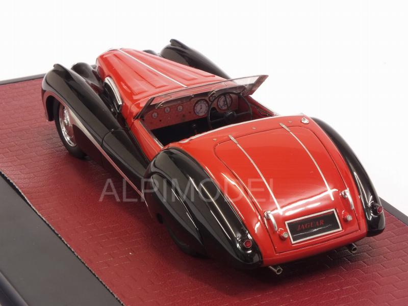 Jaguar SS100 2,5 Litre Roadster Vanden Plas 1939 (Red/Black) - matrix-models