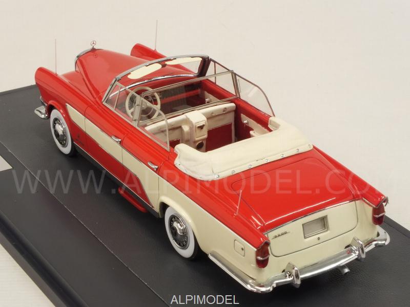 Mercedes 300C Ghia Allungata Cabriolet 1956 /Red/White) - matrix-models