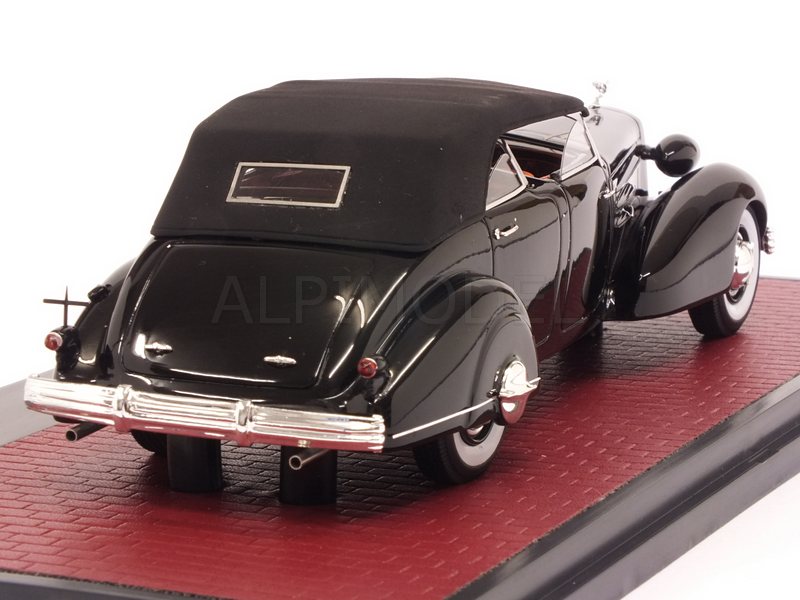 Cadillac V16 Dual Cowl Sport Phaeton 1937 closed (Black) - matrix-models