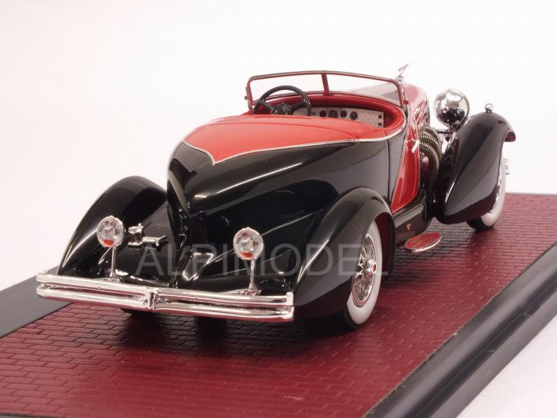 Duesemberg J SWB French True Speedster by Figoni 1931 (Red/Black) - matrix-models