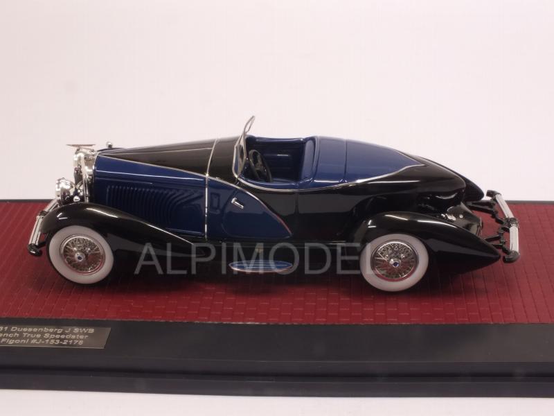 Duesemberg J SWB French True Speedster by Figoni 1931 (BlueBlack) - matrix-models