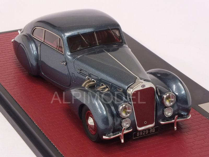 Delage D8 120 S Pourtout Coupe 1938 (Blue Metallic) - matrix-models