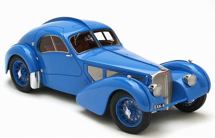 Bugatti T57 SC Atlantic 1938 (Blue) 1/18 scale by neo