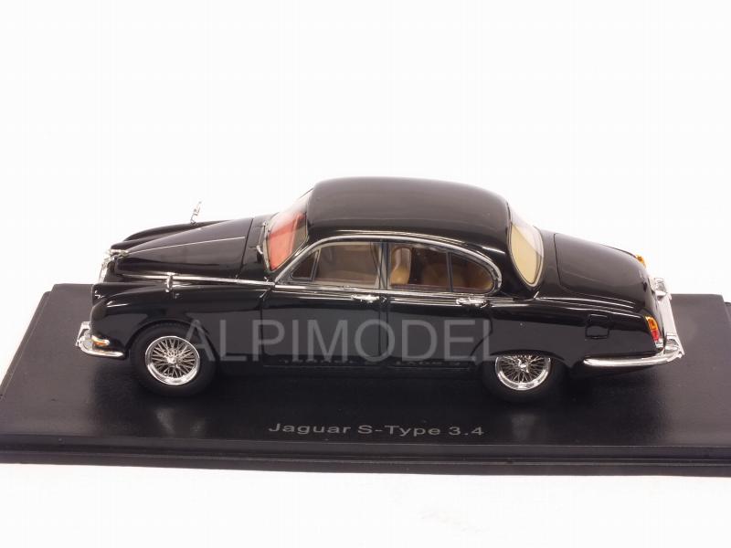 schwarz RHD Jaguar S-Type 3.4 1965  1:43 Neo Scale Models 45397  *NEW* 