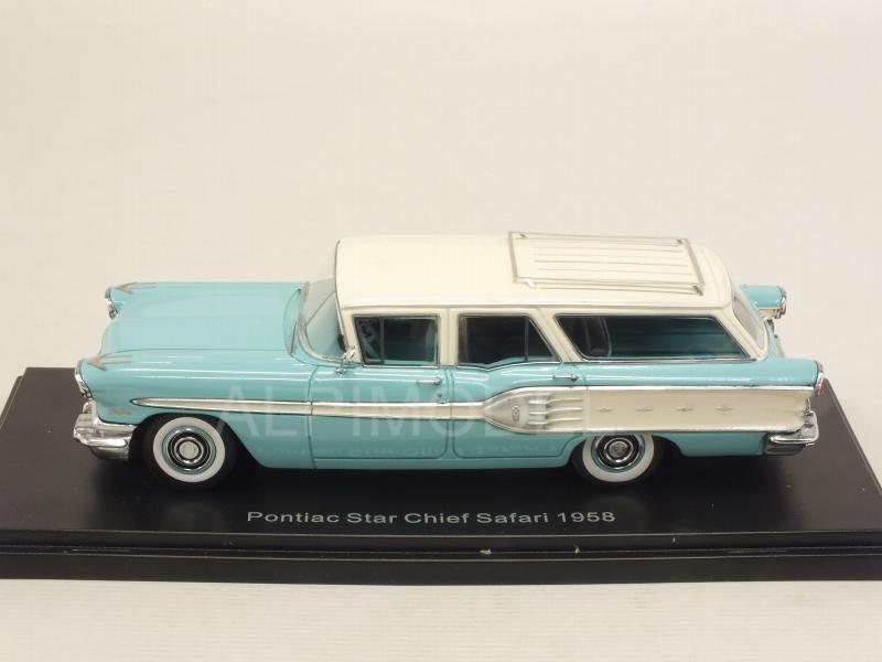 Pontiac Starchief Safari 1958 (Turquoise/White) - neo