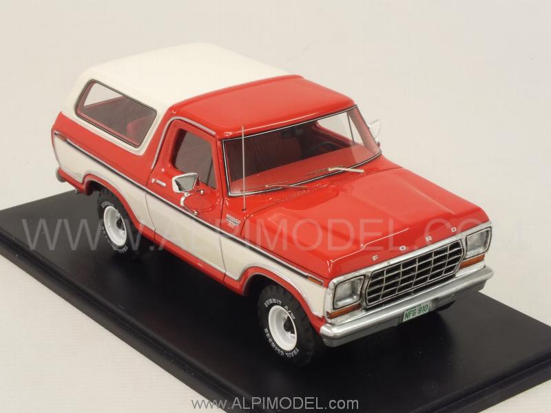 NEO 46910 Ford Bronco 1978 (Red/White) 1/43
