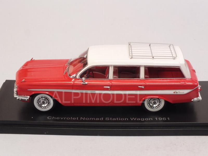 Chevrolet Nomad Station Wagon 1961 (Red/White) - neo