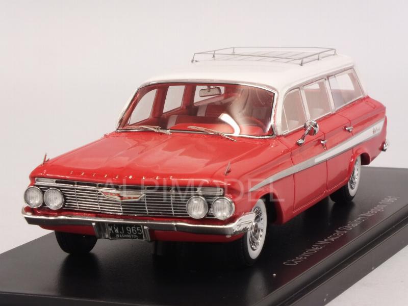 Chevrolet Nomad Station Wagon 1961 (Red/White) by neo