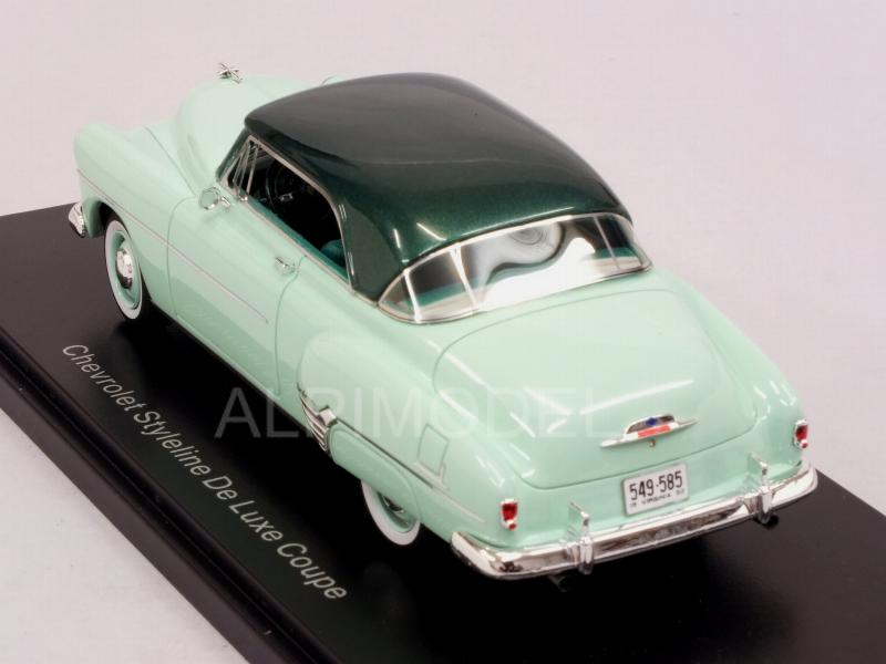 Neo Scale Models 1/43 Chevrolet Styleline De Luxe Coupe 1952 2 Tone Green