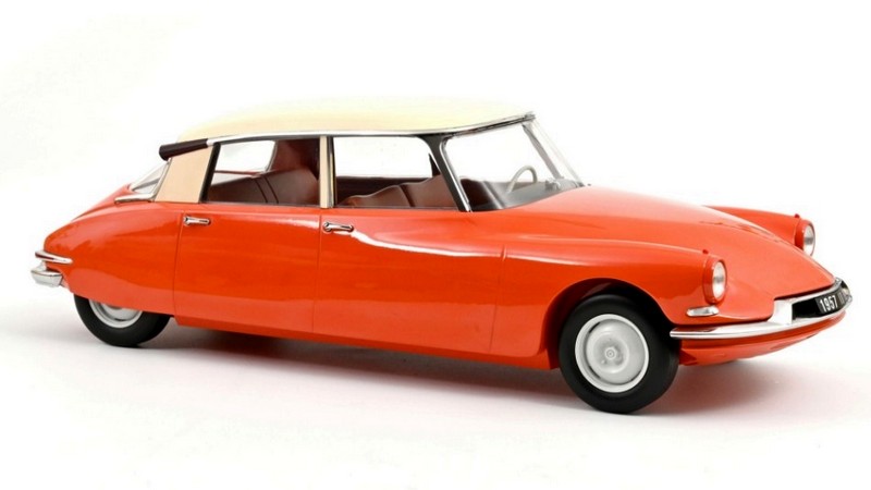 Citroen ID 19 1957 (Capucine Orange/Cream) by norev
