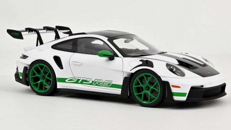 Porsche 911 GT3 RS Coupe 2022 (White/Green) by norev