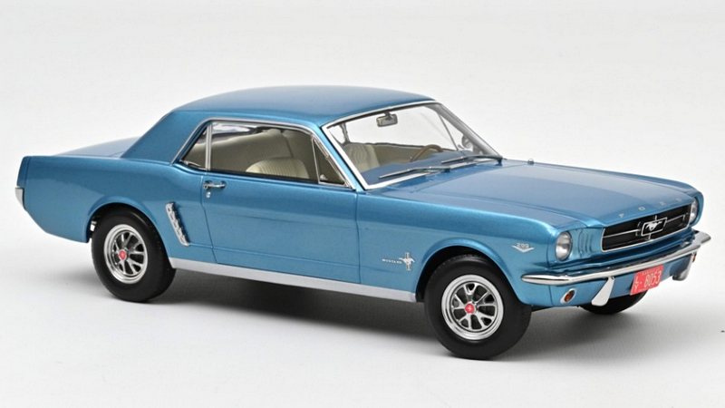 Ford Mustang Hardtop Coupe 1965 (Turqoise Metallic) by norev
