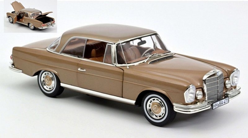 Mercedes 250 SE Coupe 1969 (Gold Metallic) by norev