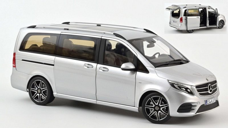 Mercedes V-Class AMG-Line 2018 (Silver) by norev