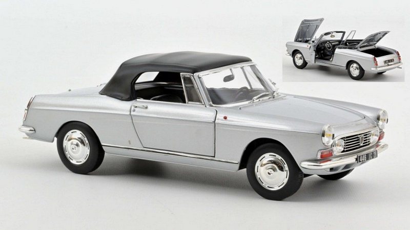 Peugeot 404 Cabriolet 1967 (Silver) by norev
