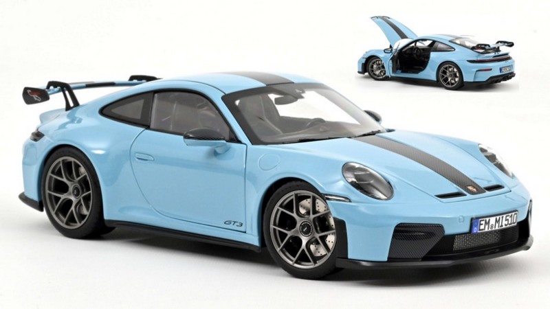 Porsche 911 GT3 Weissach Package 2025 (Gulf Blue) by norev