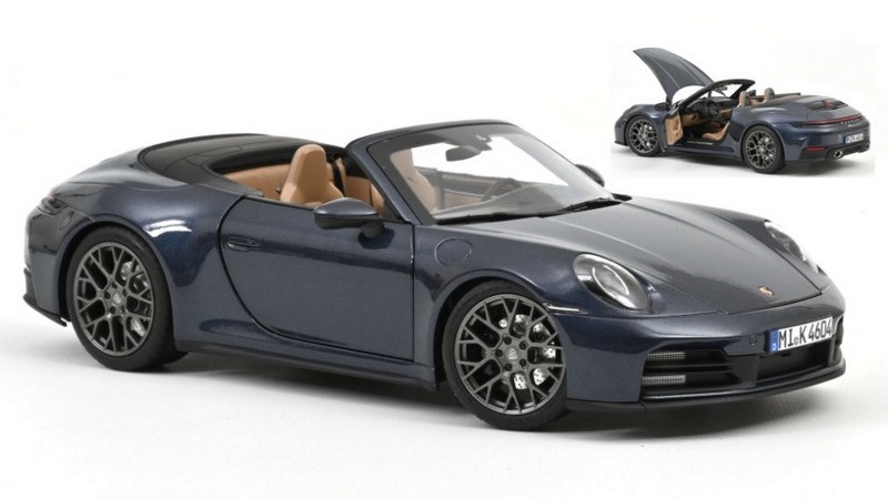 Porsche 911 Carrera Cabriolet 2025 (Blue Metallic) by norev
