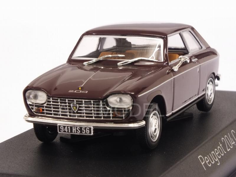 Peugeot 204 Coupe 1967 (Maroon) by norev