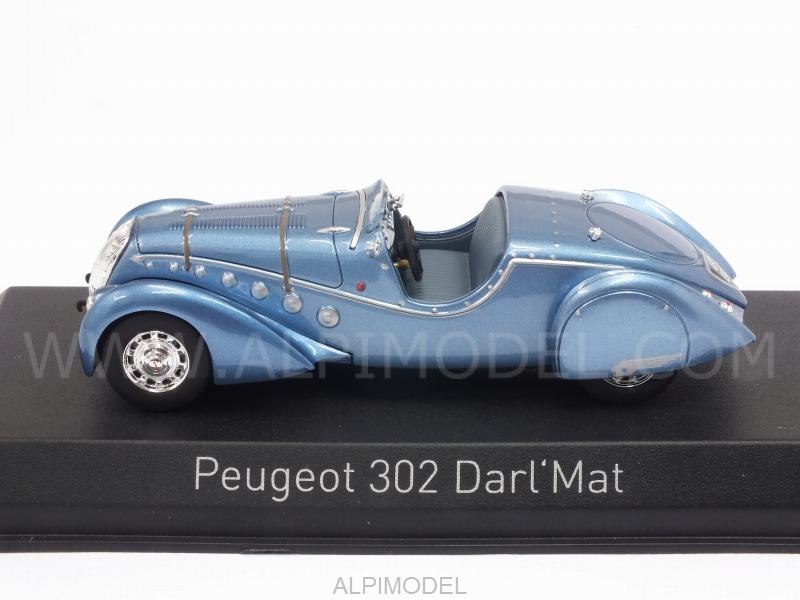 Peugeot 302 Darl'mat Roadster 1937 (Light Blue Metallic) - norev