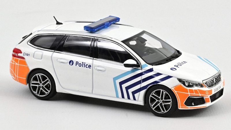 Peugeot 308 SW 2018 Police Belgium by norev