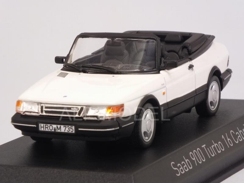 Saab 900 Turbo 16 Cabriolet 1992 (White) by norev