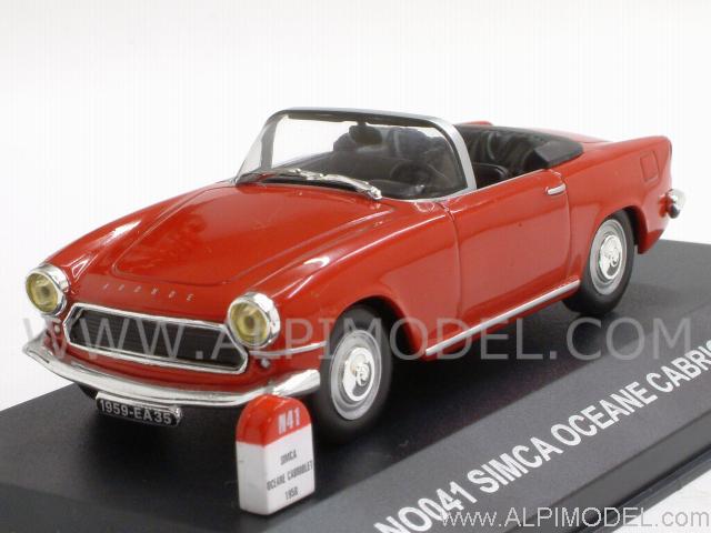 Simca Ocean Cabriolet 1958 (Red) by nostalgie