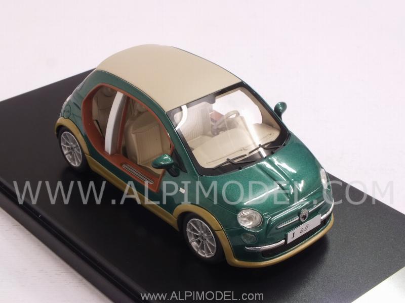 Fiat 500 Castagna EV Kadafi 2009 (Green/Wood) - premium-x