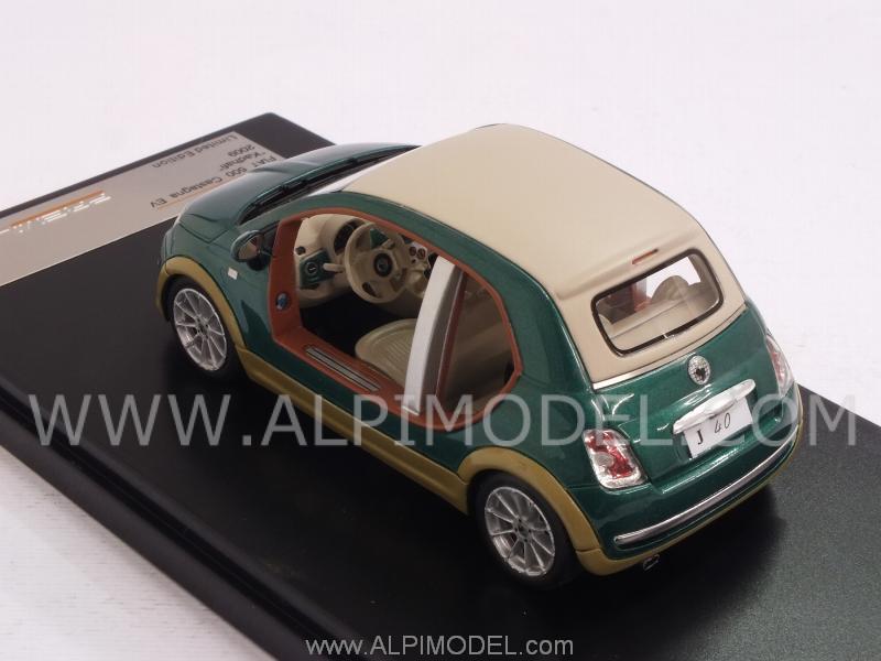 Fiat 500 Castagna EV Kadafi 2009 (Green/Wood) - premium-x